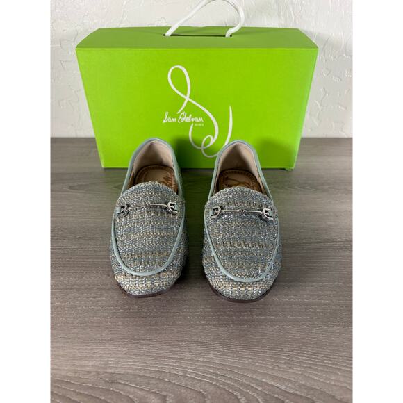 Sam Edelman Loraine Kids Loafer Blue Green Childs Size 12- NIB - Picture 3 of 7